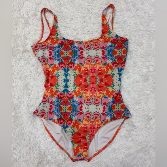 Cover Swim Floral Multi Color Printed One Piece Swimsuit - Picture 1 of 5